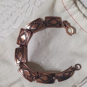 Vintage Copper Concho Bracelet